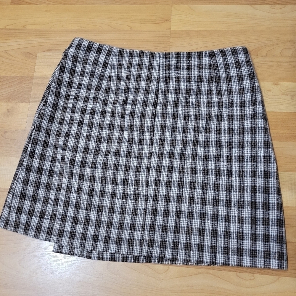 𝅺Harper Heritage Plaid Preppy School Girl Mini Skirt Size L NWT - Picture 4 of 6